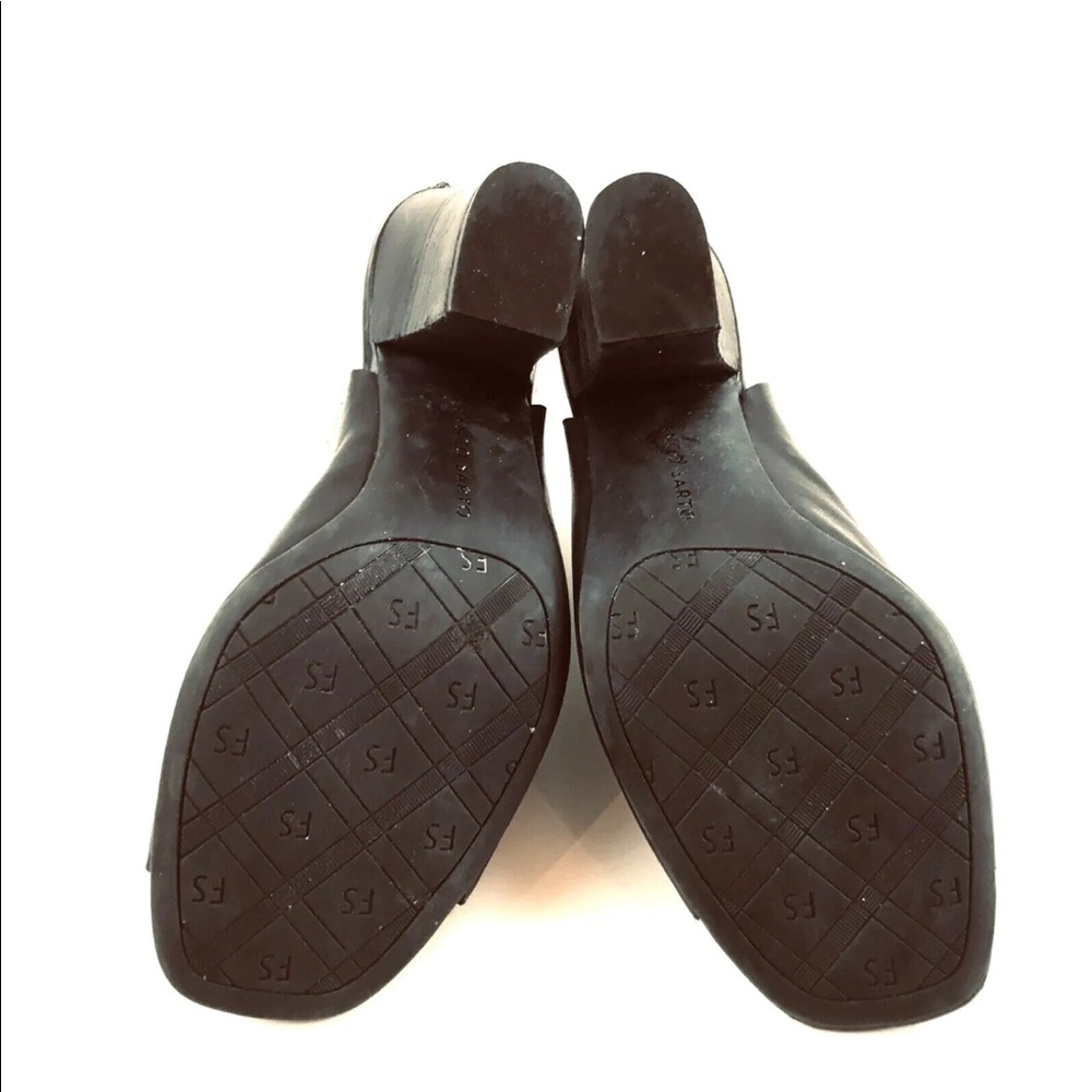 Franco Sarto Nubuck Leather Open Toe Slingbacks - Picture 7 of 10